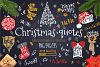 Merry Christmas quotes Lettering set (42467) | Illustrations | Design