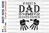 Best Dad Ever Hands Down Svg files Fathers day svg Handprint (131688