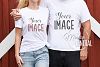 Download Couple's Matching Blank White Love T-Shirt Mockup JPG ...