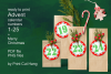 Advent Calendar Red with Light Bulbs Printable PDF file