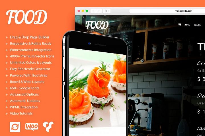 Food - Restaurant WordPress Theme