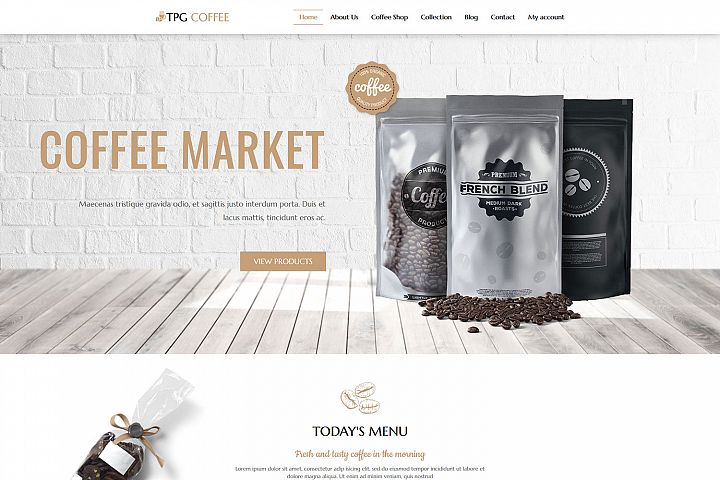 TPG Coffee - Beverage Website template