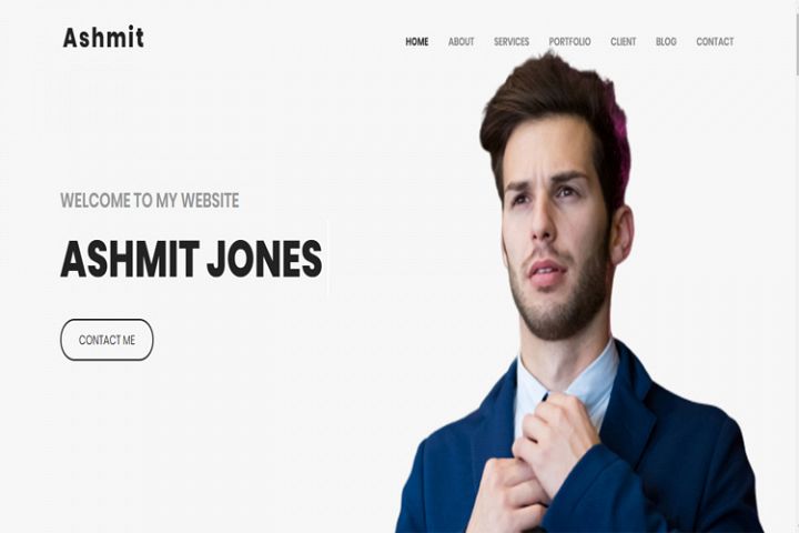 Ashmit - Personal Portfolio HTML Template