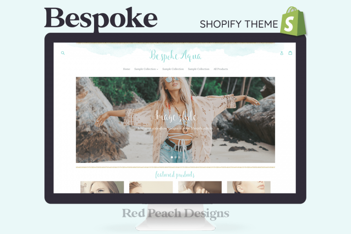 Bespoke Aqua Feminine Responsive Shopify Theme