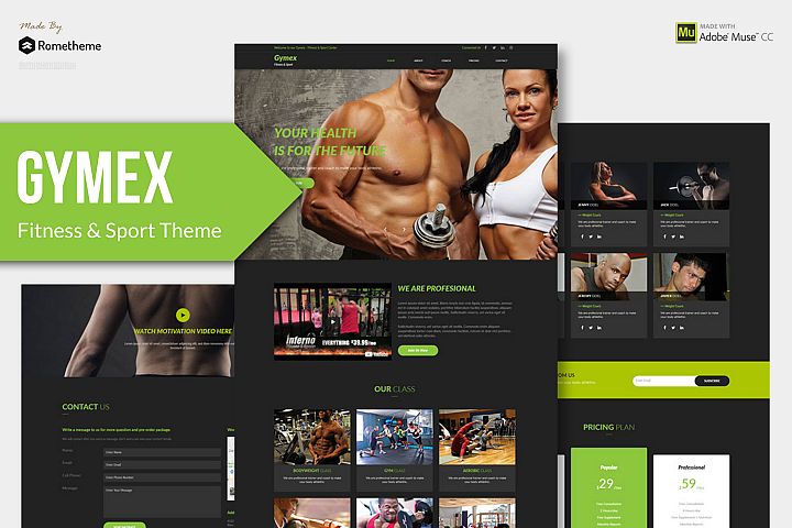 Gymex - Fitness, & Sport Muse Theme