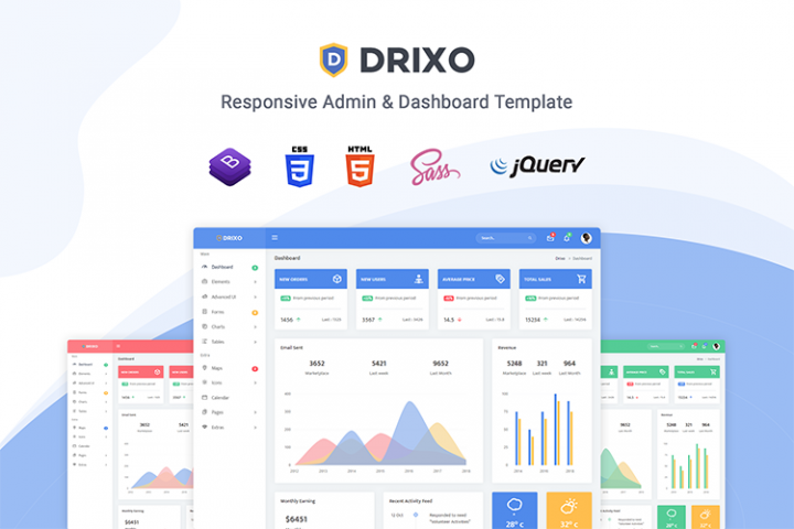 Drixo - Admin & Dashboard Template