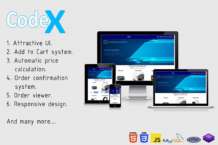 CodeX - A complete eCommerce site